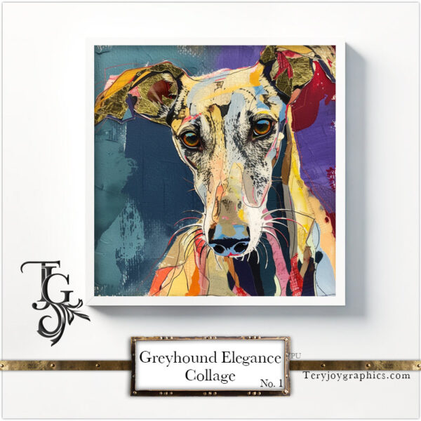 Greyhound Elegance Collage - Image 3