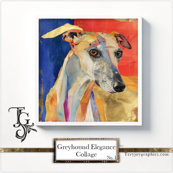 Greyhound Elegance Collage - Image 5