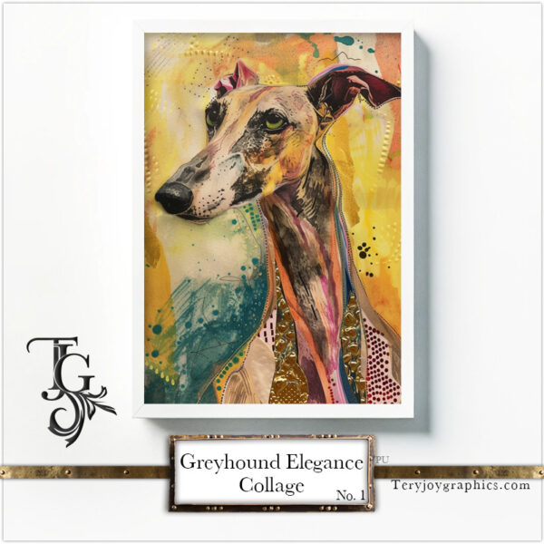 Greyhound Elegance Collage - Image 6