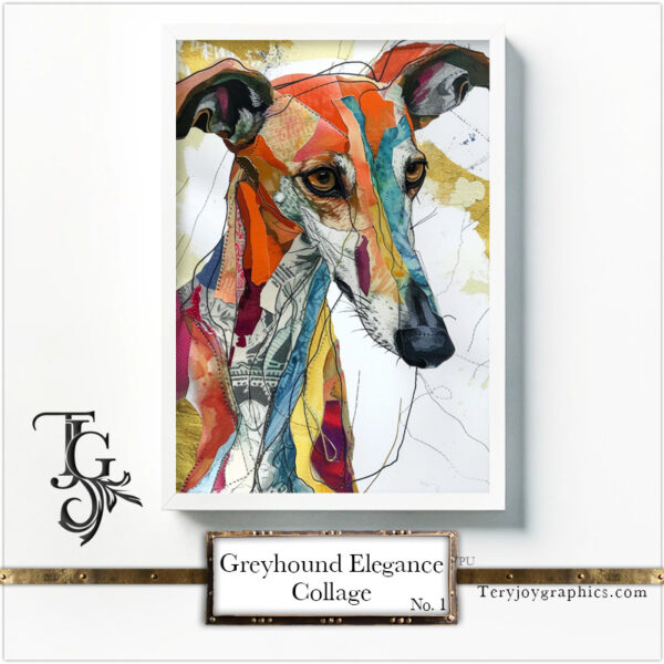 Greyhound Elegance Collage - Image 7