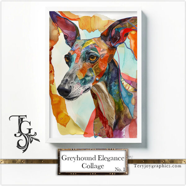 Greyhound Elegance Collage - Image 8