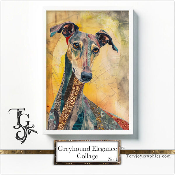Greyhound Elegance Collage - Image 9