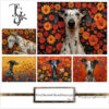 Digital kaleidoscope of greyhounds, Tery Joy Graphics