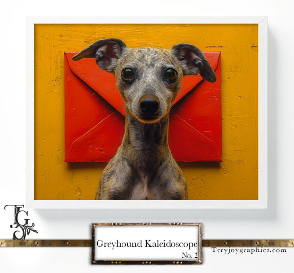Digital kaleidoscope of greyhounds, Tery Joy Graphics