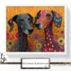 Digital kaleidoscope of greyhounds, Tery Joy Graphics