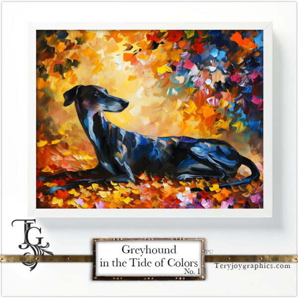 Greyhound in the Tide of Colors No.1 - Image 2