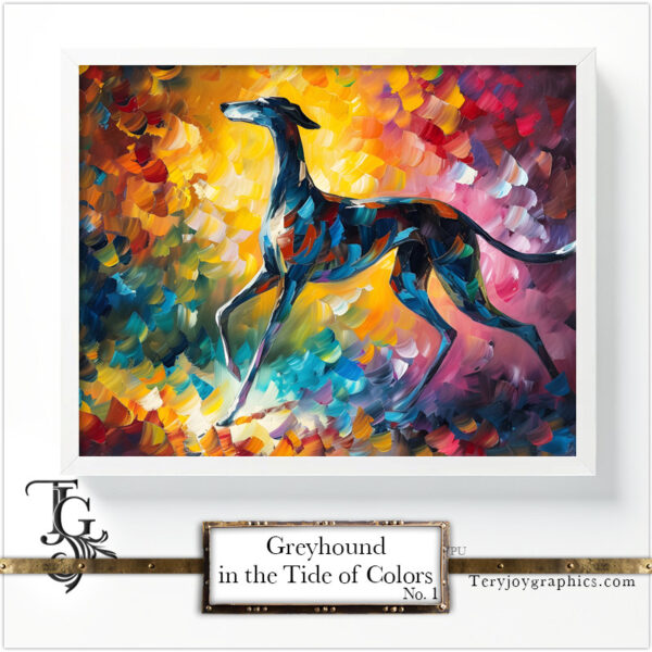 Greyhound in the Tide of Colors No.1 - Image 8