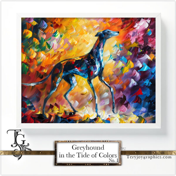 Greyhound in the Tide of Colors No.1 - Image 3