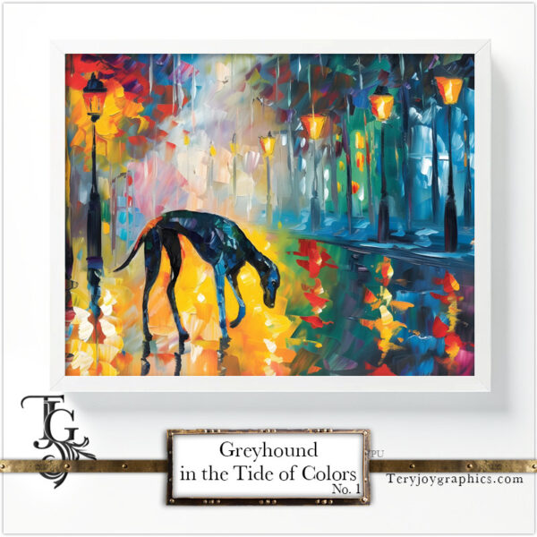 Greyhound in the Tide of Colors No.1 - Image 6