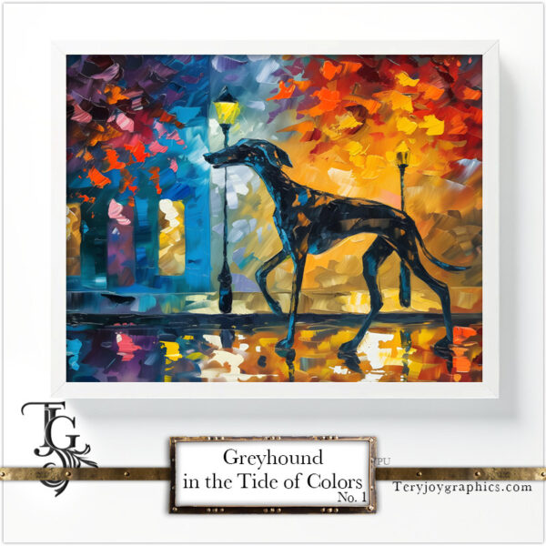 Greyhound in the Tide of Colors No.1 - Image 5