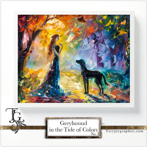 Greyhound in the Tide of Colors No.2 - Image 8