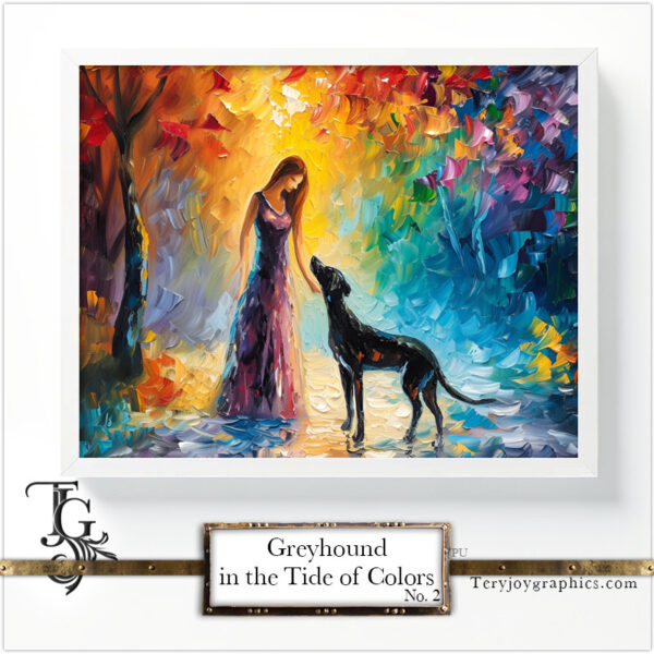 Greyhound in the Tide of Colors No.2 - Image 4