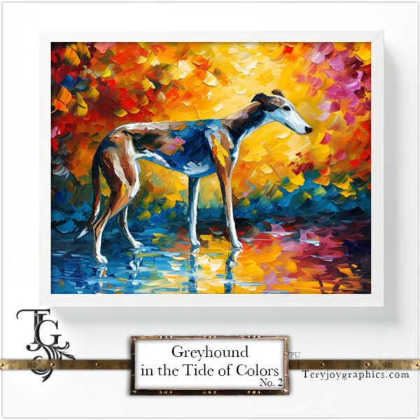 Greyhound in the Tide of Colors No.2 - Image 7
