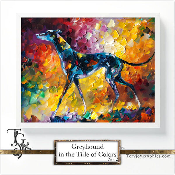 Greyhound in the Tide of Colors No.2 - Image 6