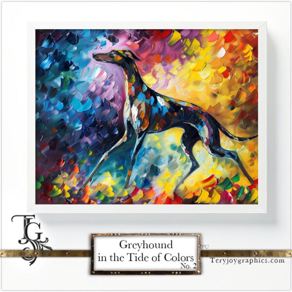 Greyhound in the Tide of Colors No.2 - Image 5