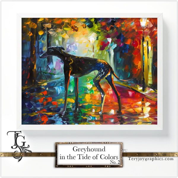 Greyhound in the Tide of Colors No.2 - Image 3