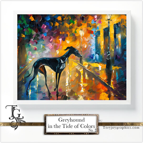Greyhound in the Tide of Colors No.2 - Image 2