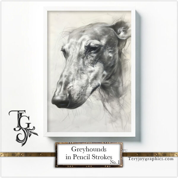 Greyhounds in Pencil Strokes No.1 - Image 9