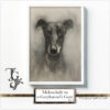 Watercolor greyhound, "Melancholy in a Greyhounds Gaze" series, AI-generated digital art, Tery Joy Graphics.