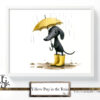 Yellow Pup in the Rain - Image 2