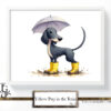 Yellow Pup in the Rain - Image 8