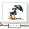 Yellow Pup in the Rain - Image 5