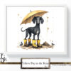Yellow Pup in the Rain - Image 4