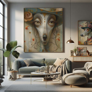 Art and elegance with TJG greyhound images in the interior.