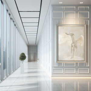 Art and elegance with TJG greyhound images in the interior.