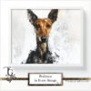 Podenco images in a variety of artistic techniques, from the 'Podenco in Every Image No. 1' digital art series.