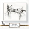 Podenco images in a variety of artistic techniques, from the 'Podenco in Every Image No. 1' digital art series.