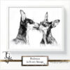 Podenco images in a variety of artistic techniques, from the 'Podenco in Every Image No. 1' digital art series.