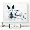 Podenco images in a variety of artistic techniques, from the 'Podenco in Every Image No. 2' digital art series.