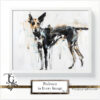 Podenco images in a variety of artistic techniques, from the 'Podenco in Every Image No. 2' digital art series.