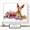 Podenco images in a variety of artistic techniques, from the 'Podenco in Every Image No. 2' digital art series.