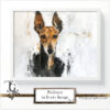 Podenco images in a variety of artistic techniques, from the 'Podenco in Every Image No. 2' digital art series.