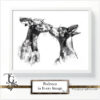 Podenco images in a variety of artistic techniques, from the 'Podenco in Every Image No. 3' digital art series.