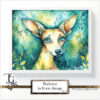 Podenco images in a variety of artistic techniques, from the 'Podenco in Every Image No. 3' digital art series.