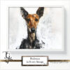 Podenco images in a variety of artistic techniques, from the 'Podenco in Every Image No. 3' digital art series.