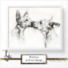Podenco images in a variety of artistic techniques, from the 'Podenco in Every Image No. 4' digital art series.