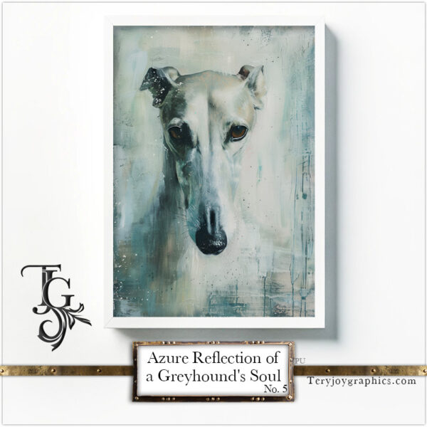 Azure Reflection of a Greyhound's Soul No.5 - Image 8