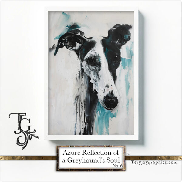 Azure Reflection of a Greyhound's Soul No.6 - Image 6