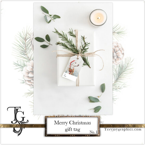 Merry Christmas Gift Tag No.1 - Image 2