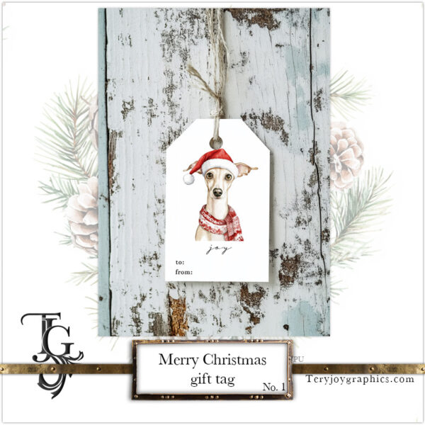 Merry Christmas Gift Tag No.1 - Image 3