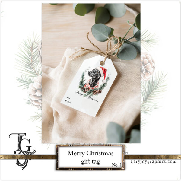 Merry Christmas Gift Tag No.1 - Image 5
