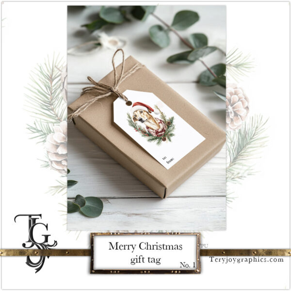Merry Christmas Gift Tag No.1 - Image 6