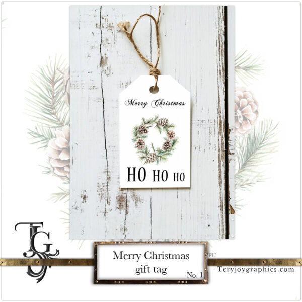 Merry Christmas Gift Tag No.1 - Image 9