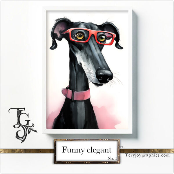 Funny Elegant Greyhounds No.1 - Image 6
