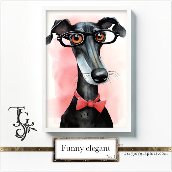 Funny Elegant Greyhounds No.1 - Image 8