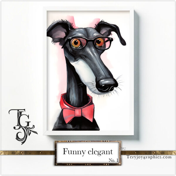 Funny Elegant Greyhounds No.1 - Image 9